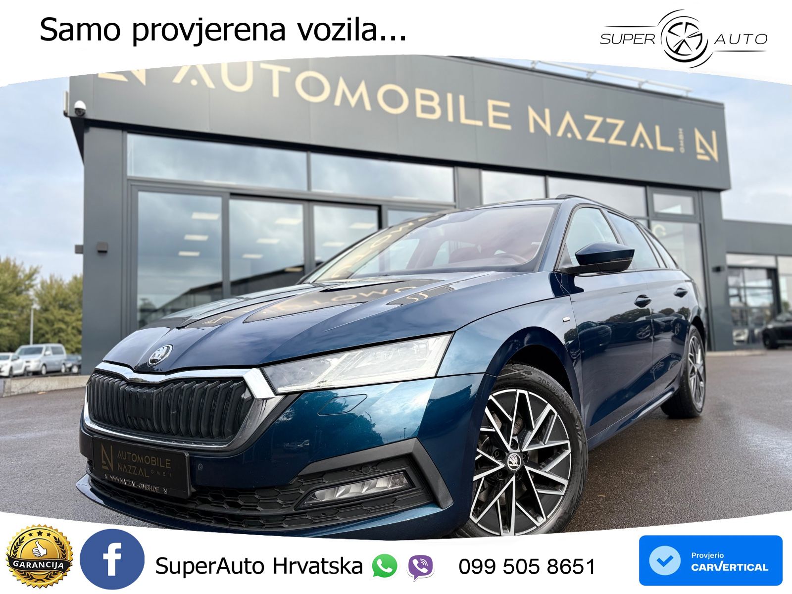 Škoda Octavia Combi 2.0 TDI (150 KS) 4x4 DSG LED+GR SJED+ACC
