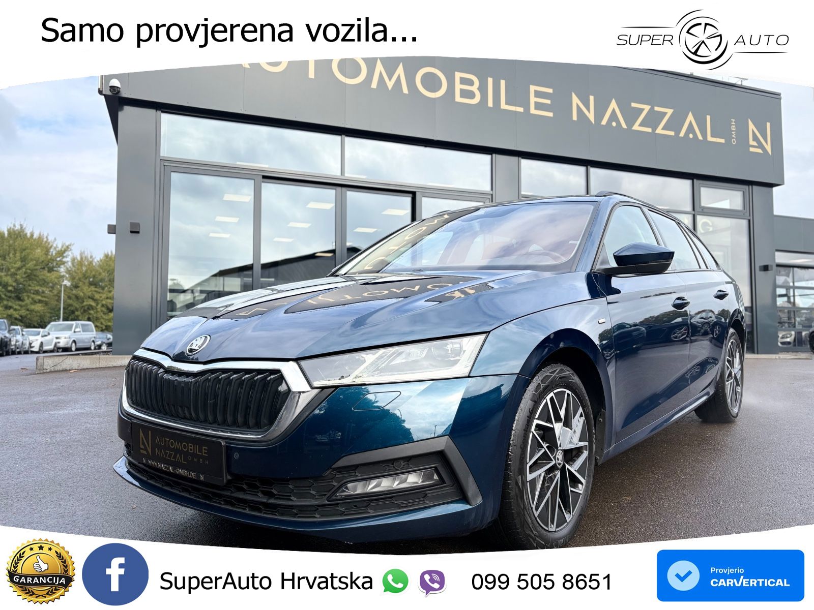 Škoda Octavia Combi 2.0 TDI (150 KS) 4x4 DSG LED+GR SJED+ACC