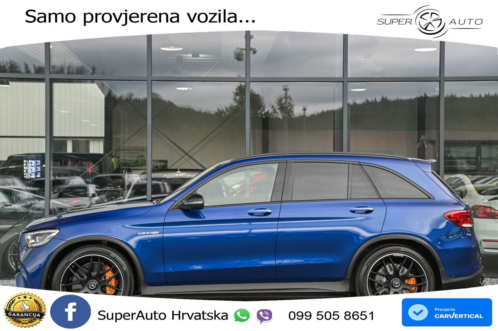 Mercedes AMG GLC 63 S V8 (510 KS) 4MATIC+ MCT ZRAČNI+ACC+GR SJED+360