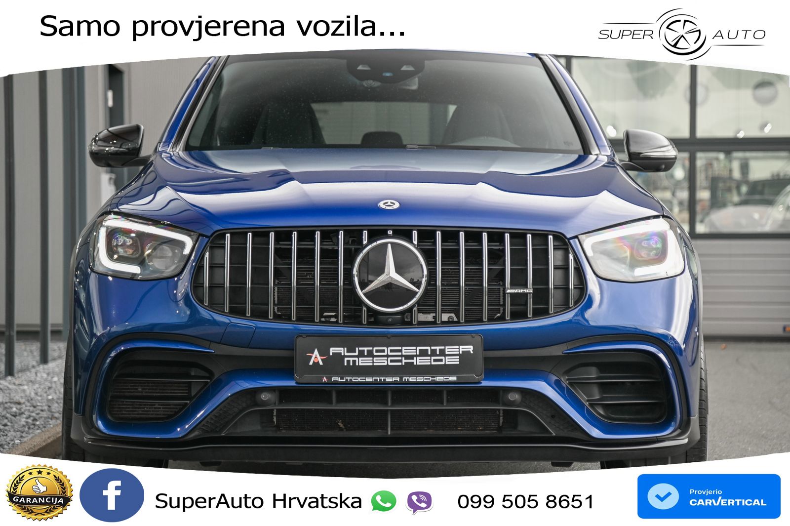 Mercedes AMG GLC 63 S V8 (510 KS) 4MATIC+ MCT ZRAČNI+ACC+GR SJED+360