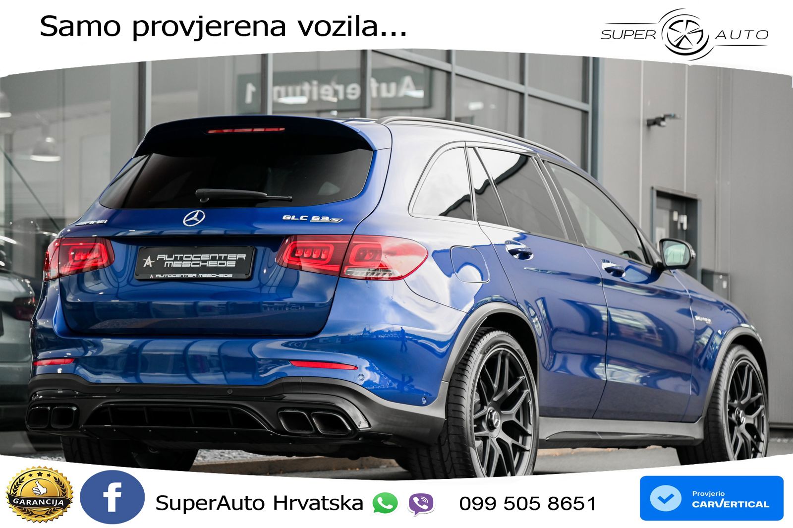 Mercedes AMG GLC 63 S V8 (510 KS) 4MATIC+ MCT ZRAČNI+ACC+GR SJED+360