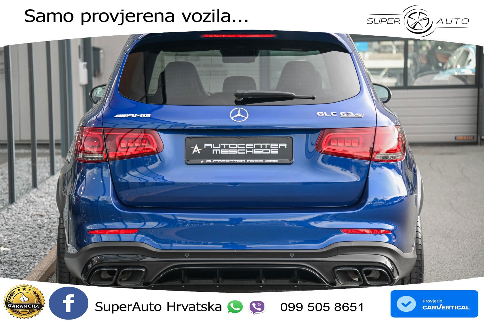 Mercedes AMG GLC 63 S V8 (510 KS) 4MATIC+ MCT ZRAČNI+ACC+GR SJED+360