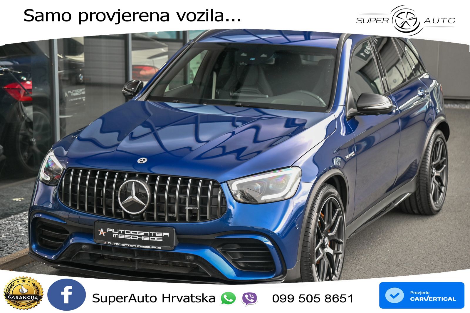 Mercedes AMG GLC 63 S V8 (510 KS) 4MATIC+ MCT ZRAČNI+ACC+GR SJED+360