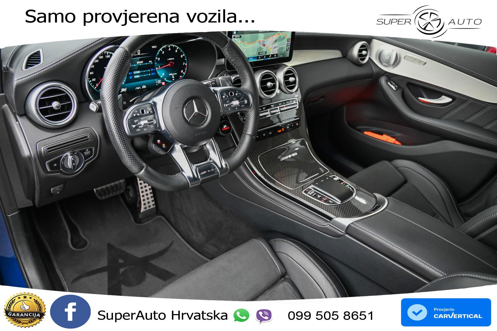 Mercedes AMG GLC 63 S V8 (510 KS) 4MATIC+ MCT ZRAČNI+ACC+GR SJED+360