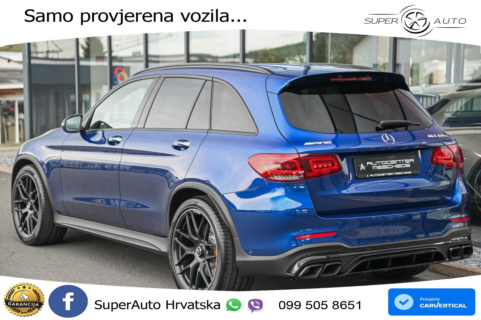 Mercedes AMG GLC 63 S V8 (510 KS) 4MATIC+ MCT ZRAČNI+ACC+GR SJED+360