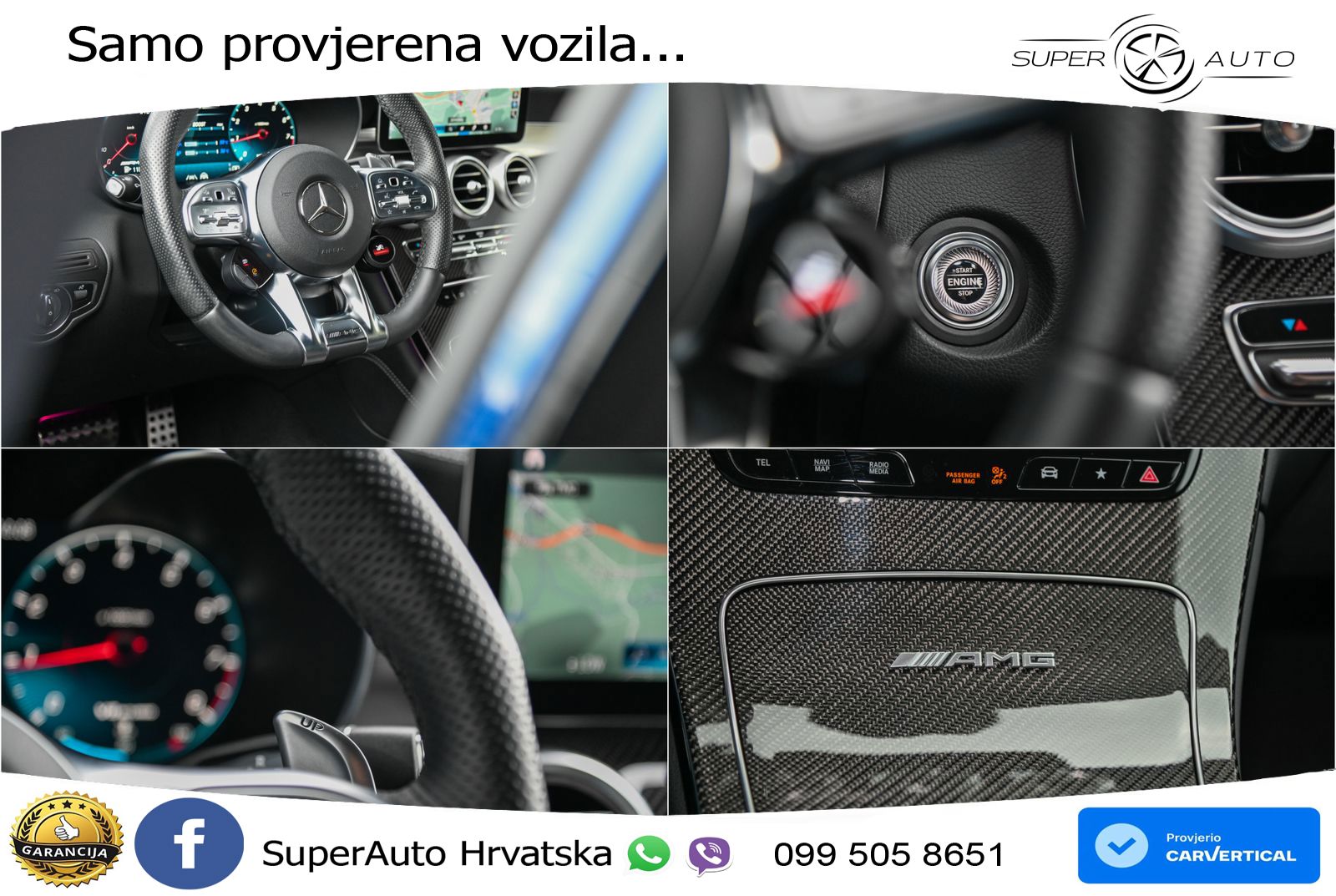 Mercedes AMG GLC 63 S V8 (510 KS) 4MATIC+ MCT ZRAČNI+ACC+GR SJED+360