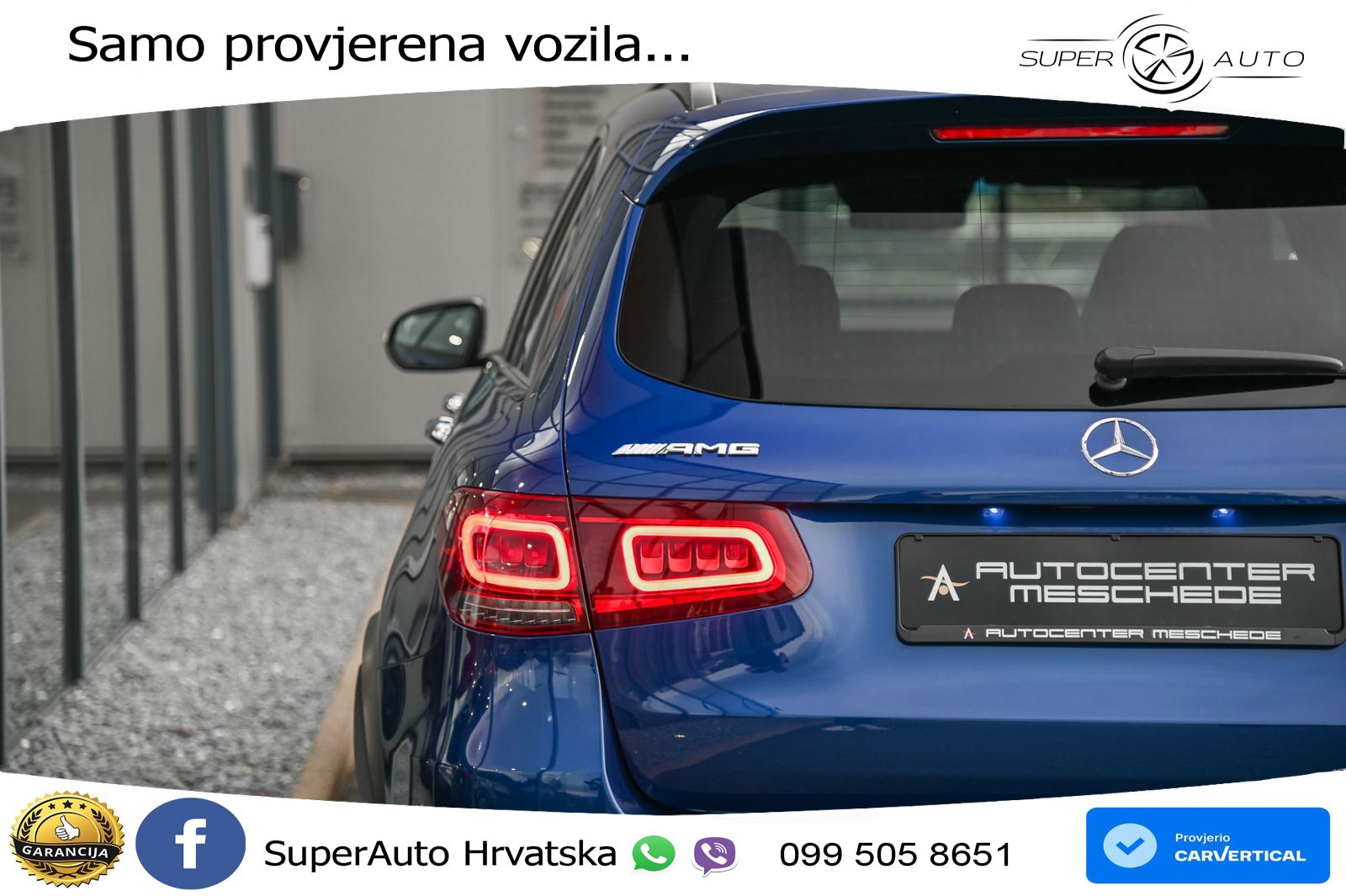 Mercedes AMG GLC 63 S V8 (510 KS) 4MATIC+ MCT ZRAČNI+ACC+GR SJED+360