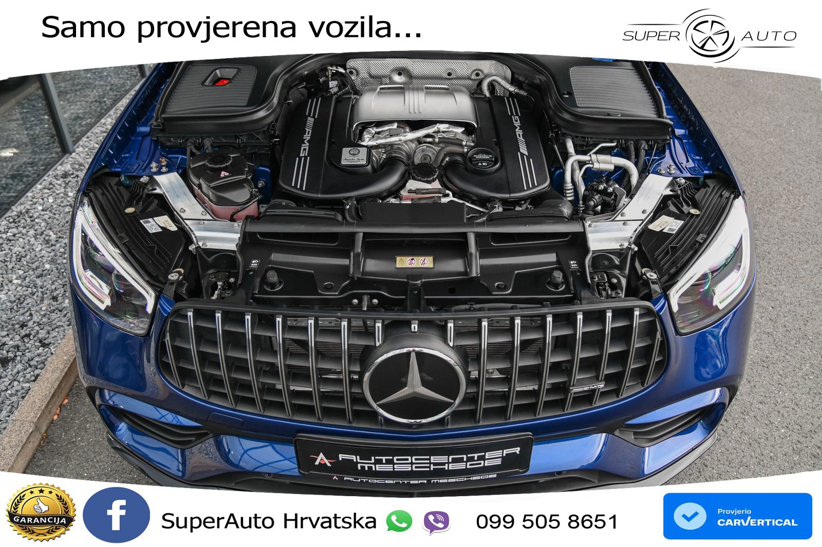 Mercedes AMG GLC 63 S V8 (510 KS) 4MATIC+ MCT ZRAČNI+ACC+GR SJED+360