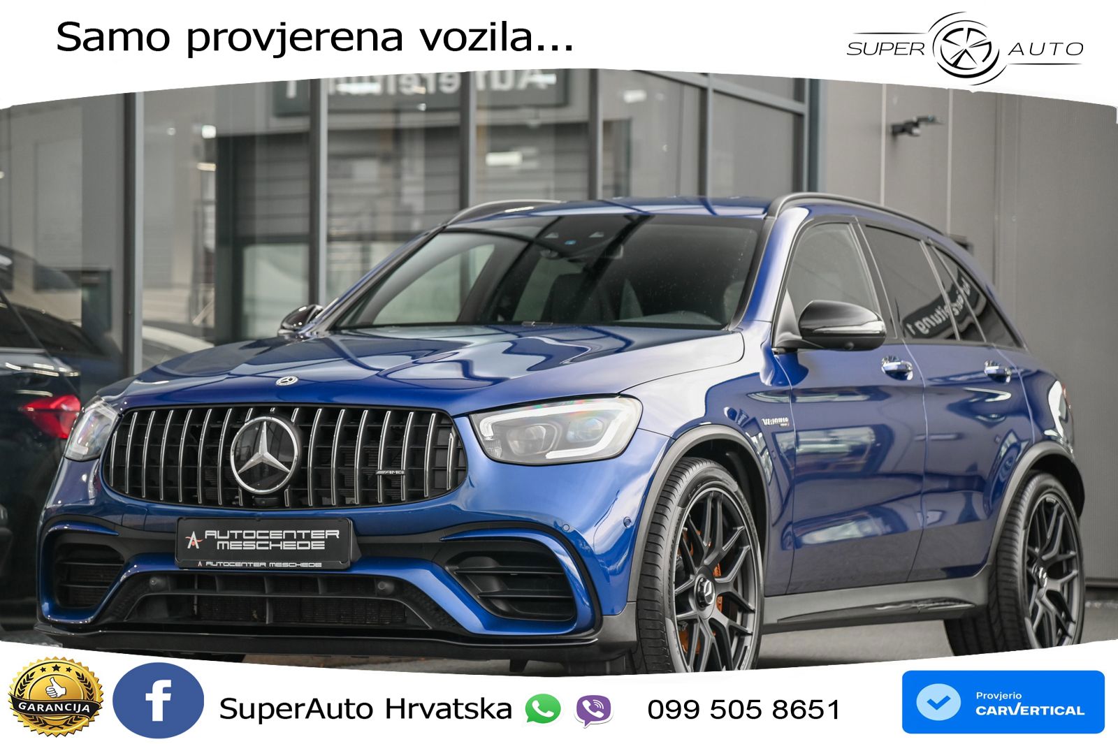 Mercedes AMG GLC 63 S V8 (510 KS) 4MATIC+ MCT ZRAČNI+ACC+GR SJED+360