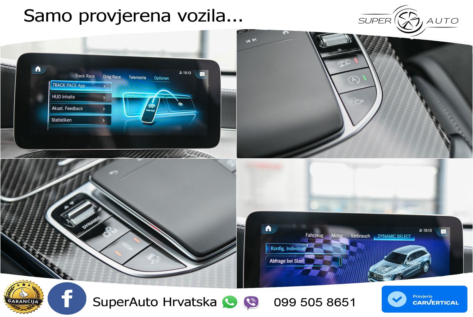 Mercedes AMG GLC 63 S V8 (510 KS) 4MATIC+ MCT ZRAČNI+ACC+GR SJED+360