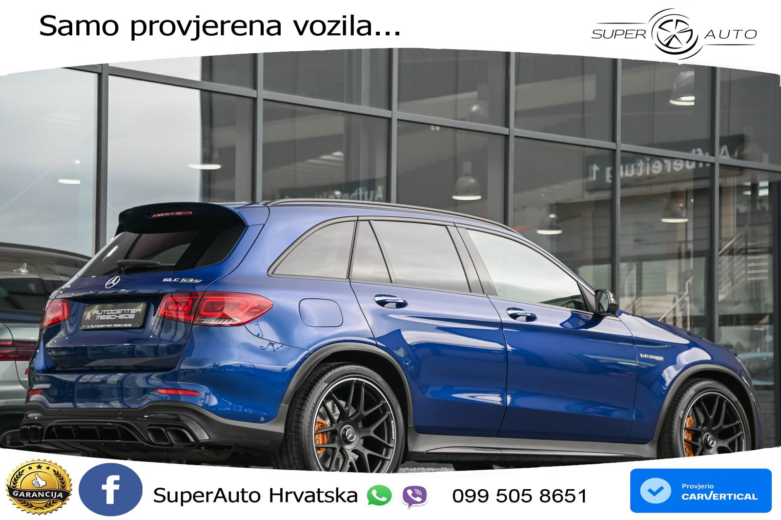 Mercedes AMG GLC 63 S V8 (510 KS) 4MATIC+ MCT ZRAČNI+ACC+GR SJED+360