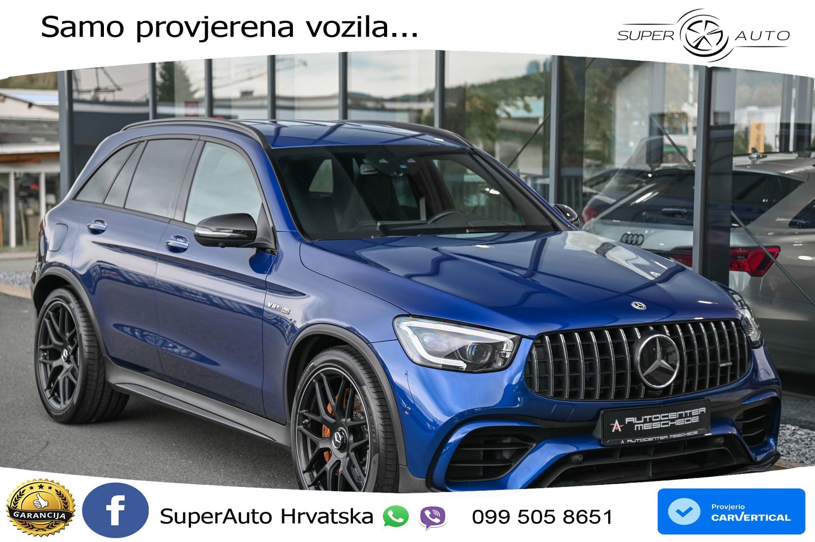 Mercedes AMG GLC 63 S V8 (510 KS) 4MATIC+ MCT ZRAČNI+ACC+GR SJED+360