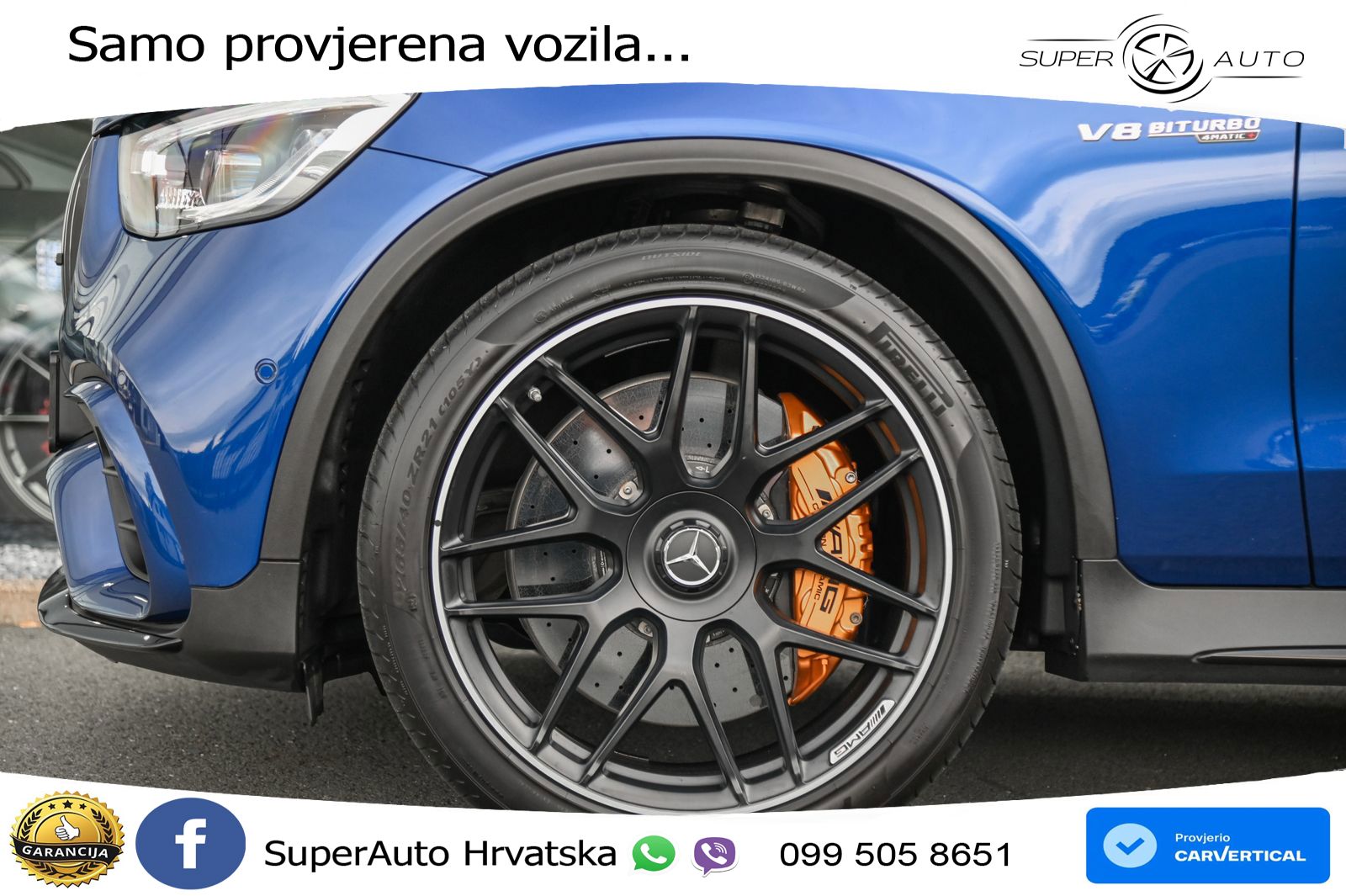 Mercedes AMG GLC 63 S V8 (510 KS) 4MATIC+ MCT ZRAČNI+ACC+GR SJED+360