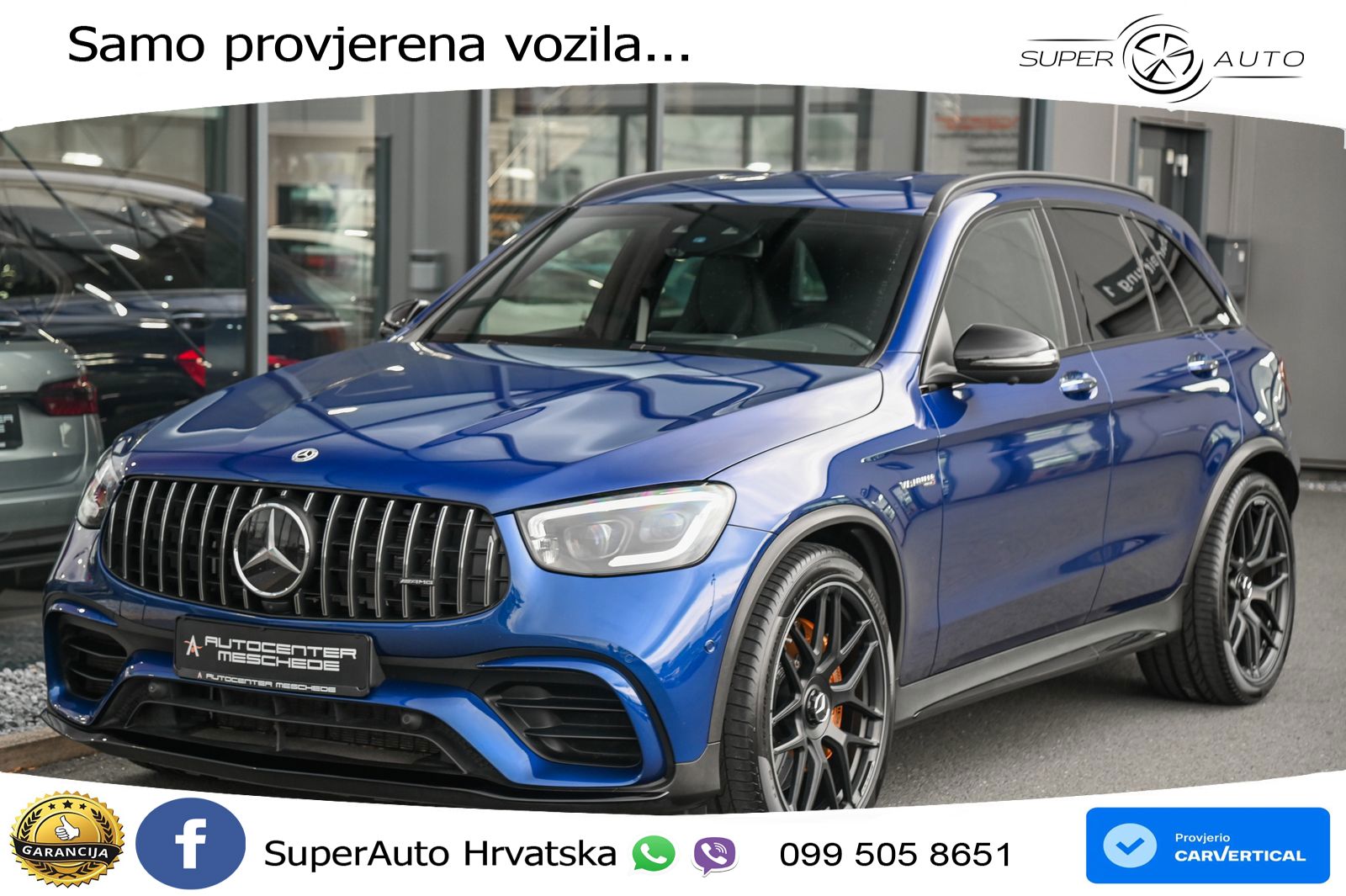 Mercedes AMG GLC 63 S V8 (510 KS) 4MATIC+ MCT ZRAČNI+ACC+GR SJED+360