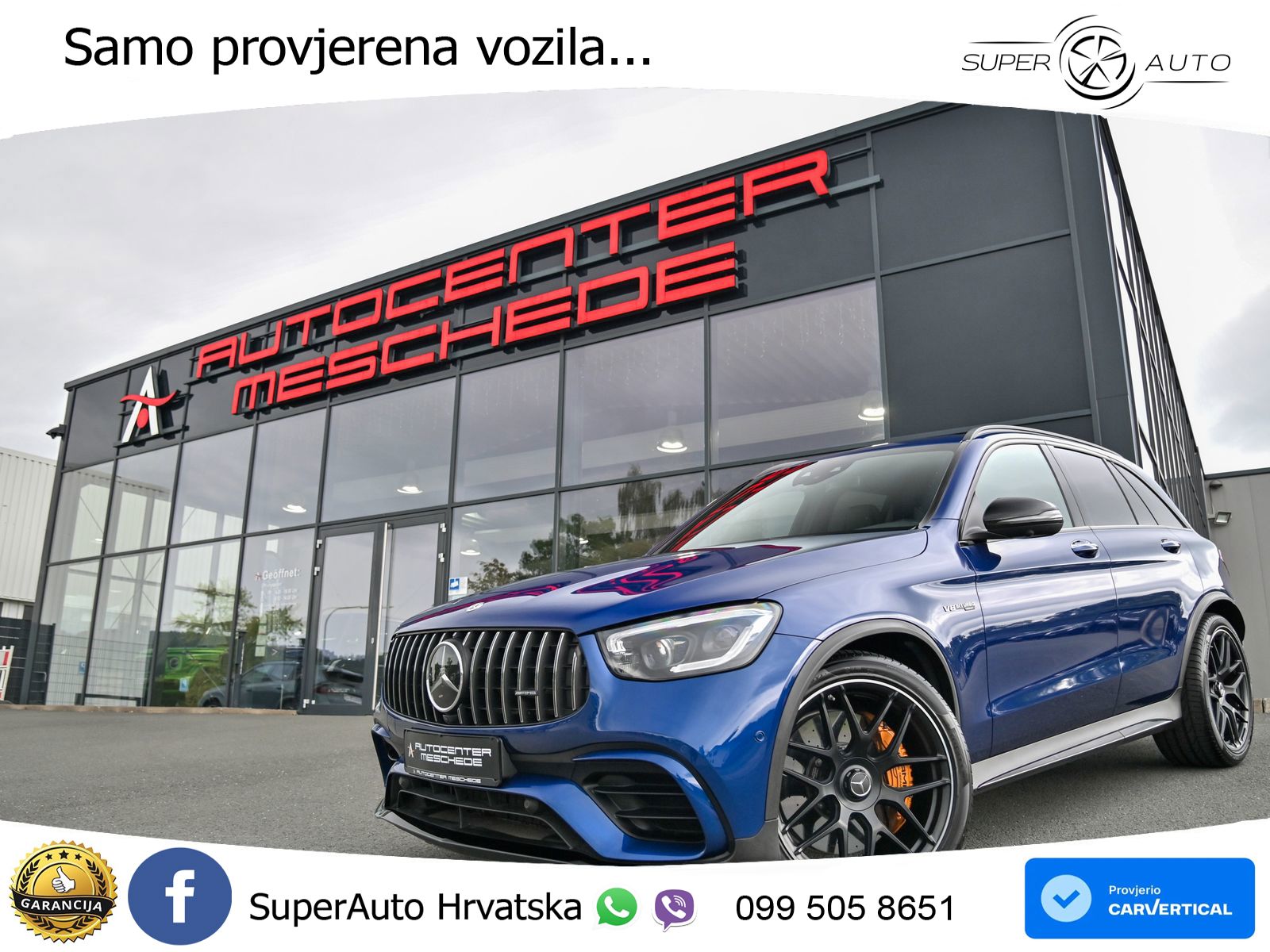 Mercedes AMG GLC 63 S V8 (510 KS) 4MATIC+ MCT ZRAČNI+ACC+GR SJED+360