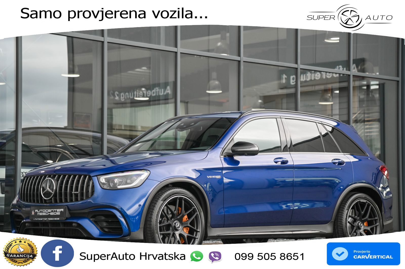 Mercedes AMG GLC 63 S V8 (510 KS) 4MATIC+ MCT ZRAČNI+ACC+GR SJED+360