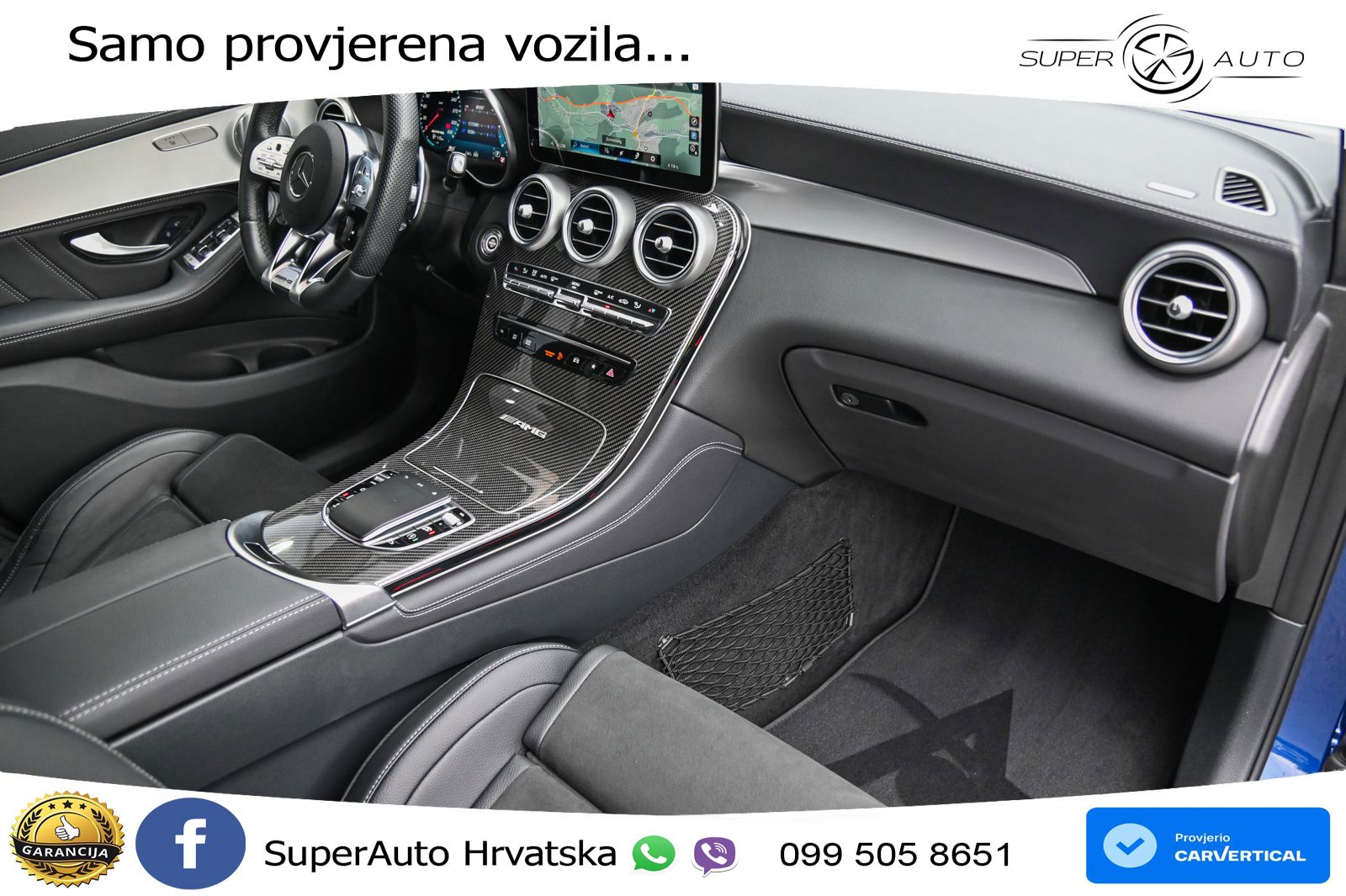 Mercedes AMG GLC 63 S V8 (510 KS) 4MATIC+ MCT ZRAČNI+ACC+GR SJED+360