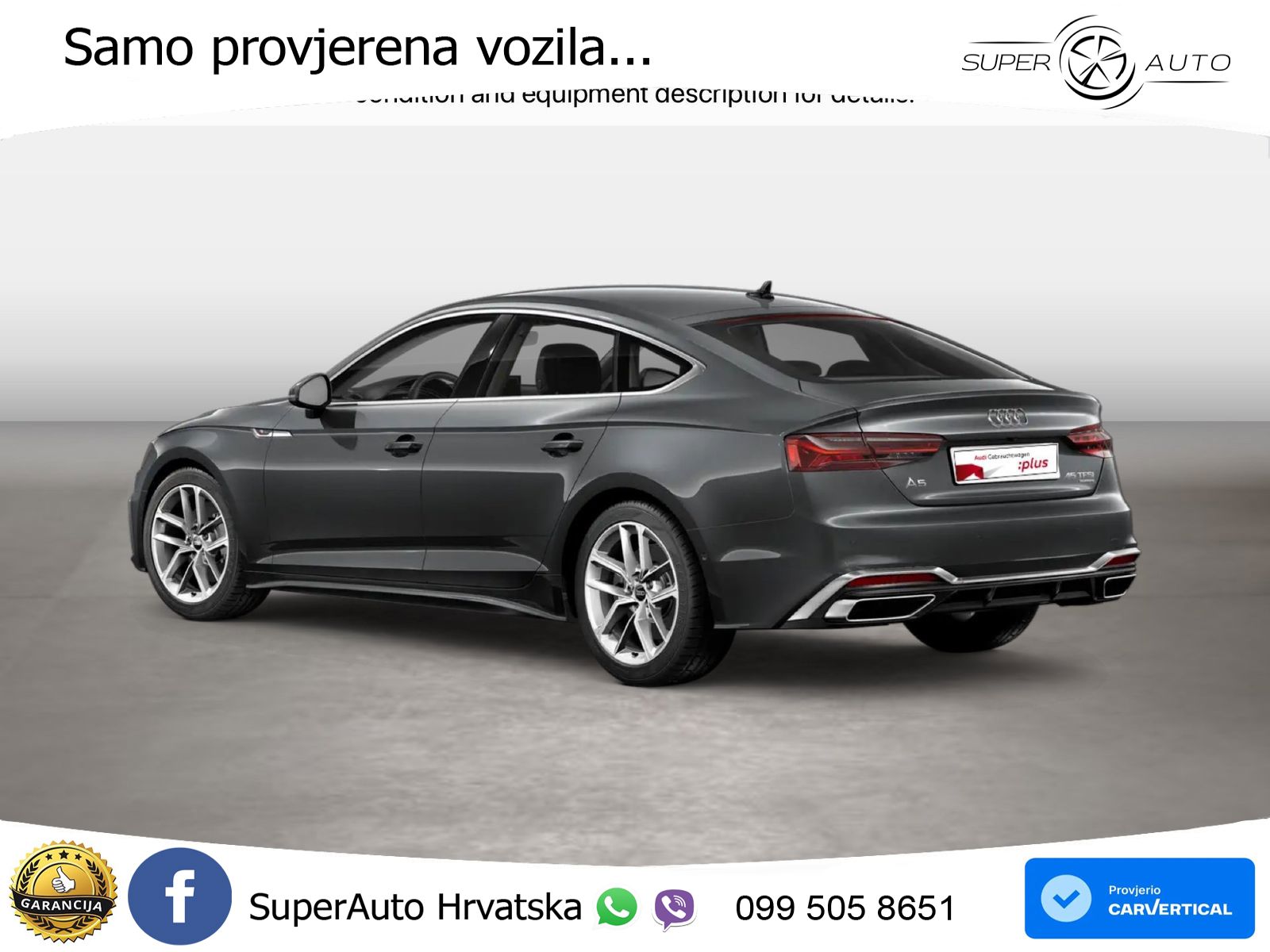 Audi A5 Sportback 45 TFSI (265 KS) quattro S tronic S line