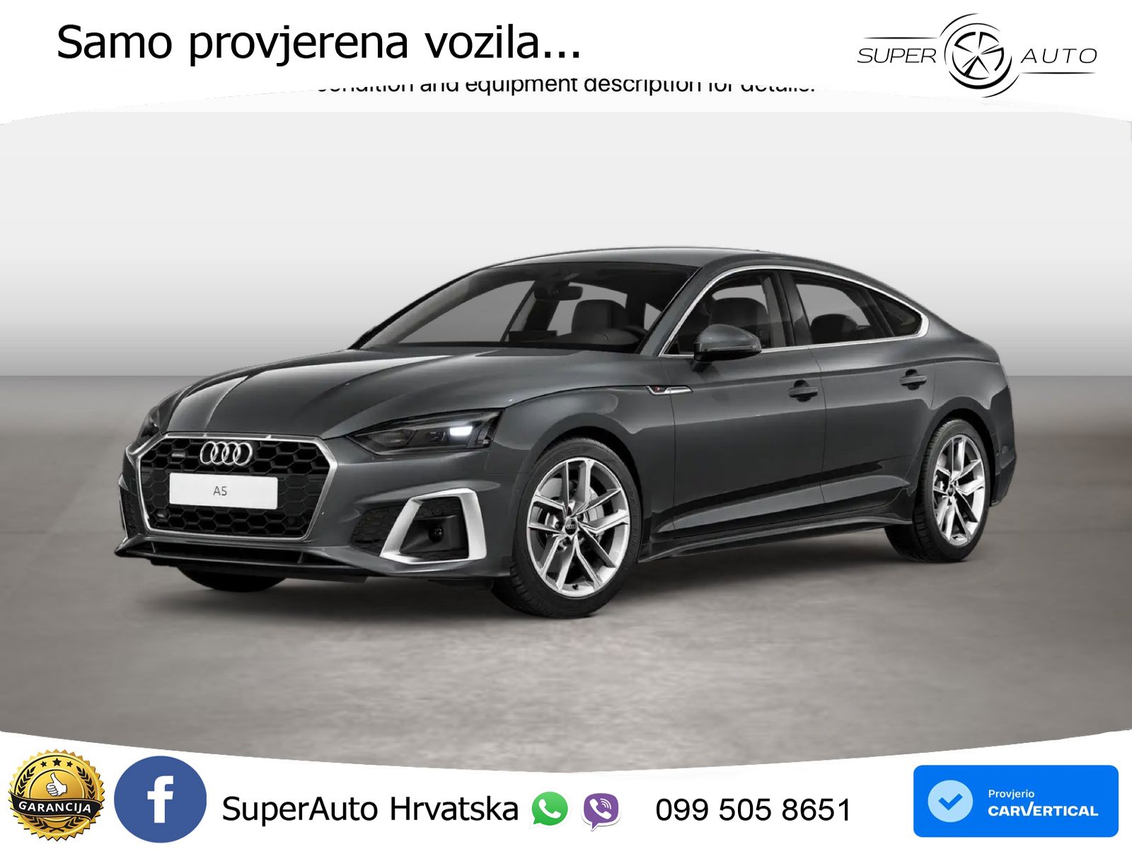 Audi A5 Sportback 45 TFSI (265 KS) quattro S tronic S line