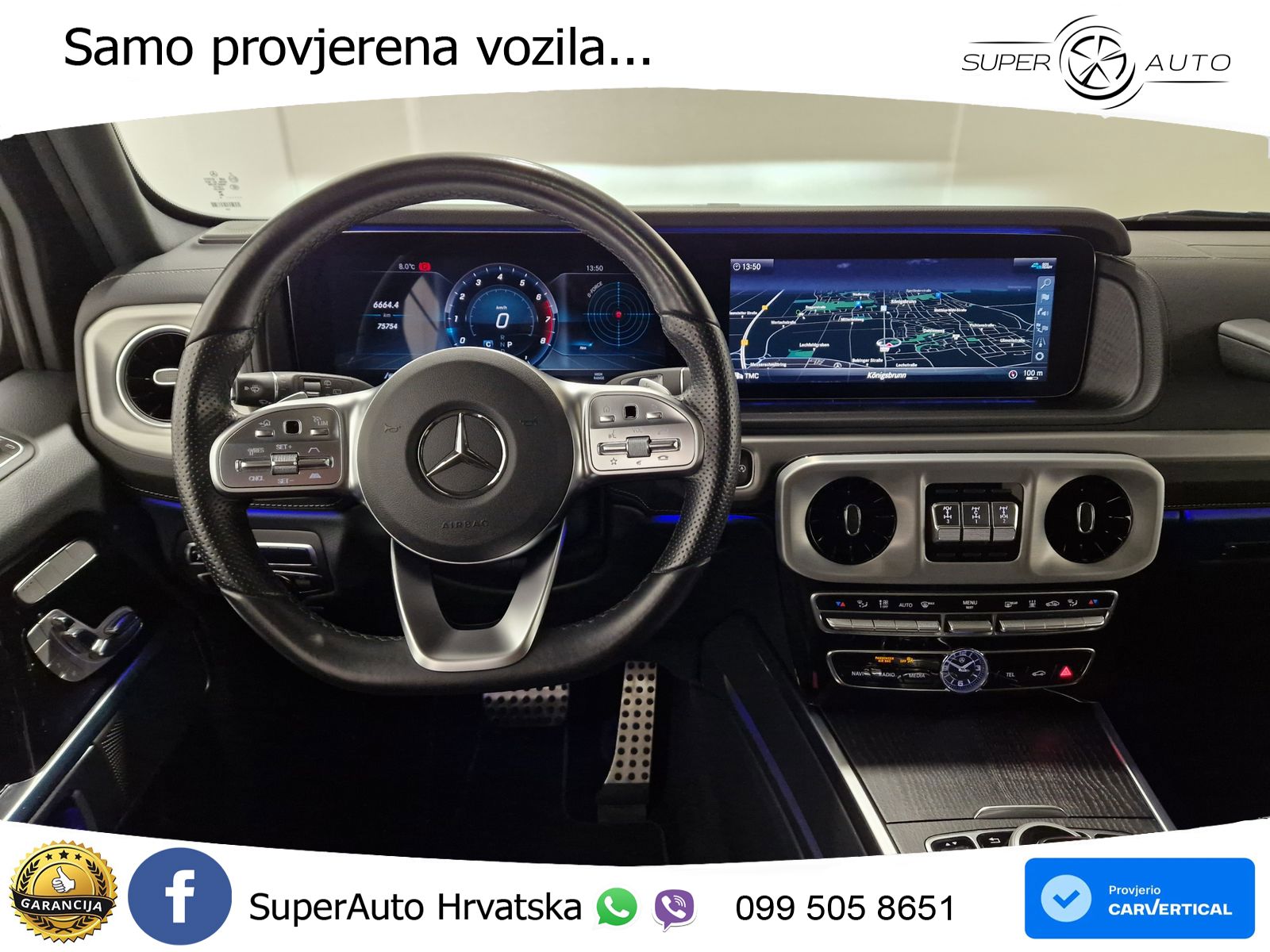 Mercedes G 500 Long V8 (422 KS) 4MATIC 9G-TRONIC AMG LED+GR SJED+ACC