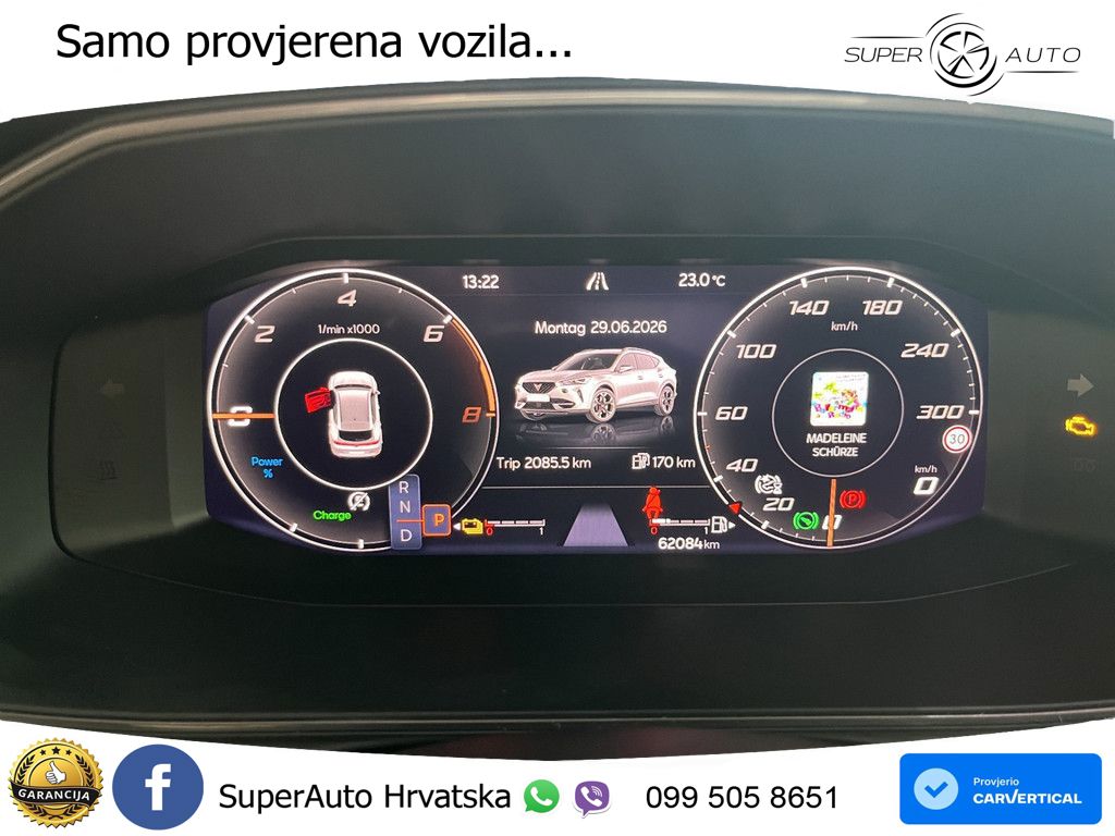 Cupra Formentor 1.4 TSI (245 KS) e-Hybrid DSG VZ LED+GR SJED+ACC