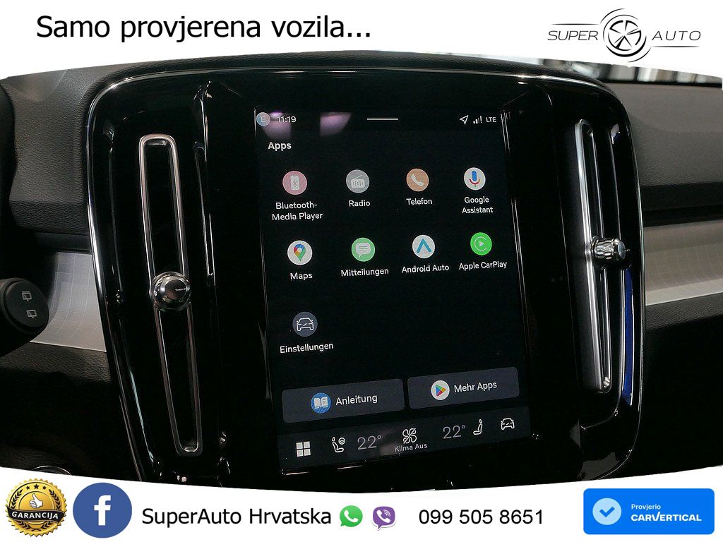 Volvo XC40 2.0 B3 163 KS Automatic LED+GR SJED+ACC