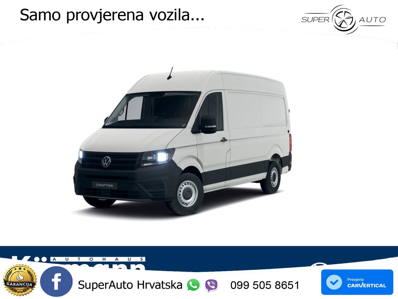Volkswagen Crafter Kasten 35 MR HD 2.0TDI AHK KAM KLIMA 5JG 140 KS