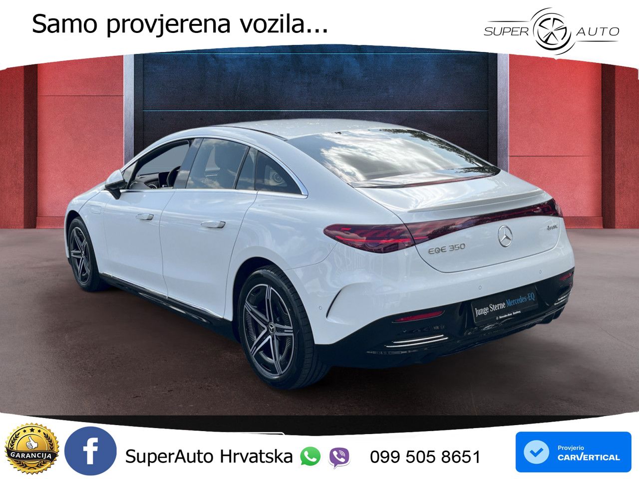 Mercedes EQE 350 98 kWh (292 KS) 4MATIC AMG ZRAČNI+ACC+GR SJED+KAM