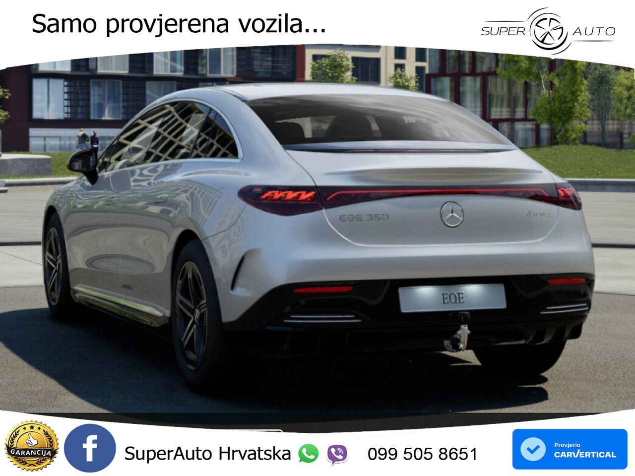 Mercedes EQE 350 98 kWh (292 KS) 4MATIC AMG ZRAČNI+ACC+GR SJED+KAM