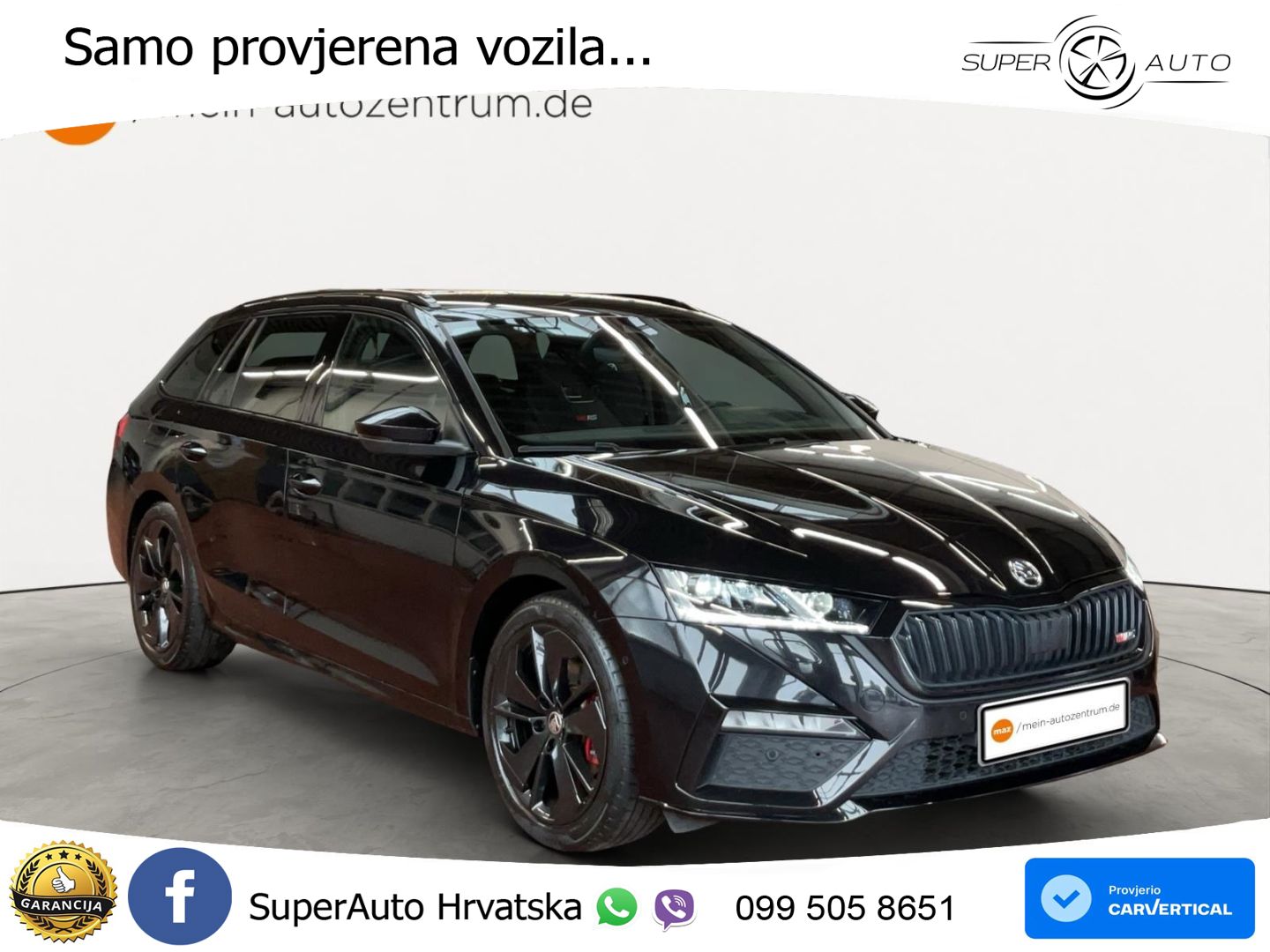 Škoda Octavia Combi RS 2.0 TDI (200 KS) 4x4 DSG LED+GR SJED+ACC