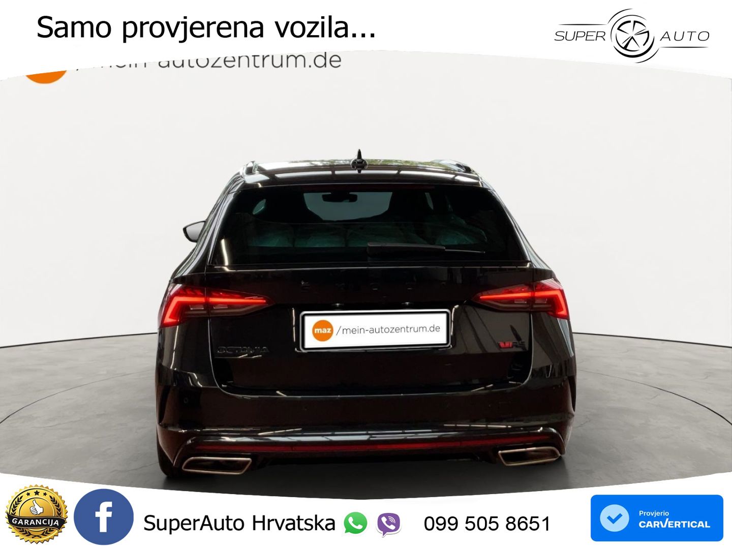 Škoda Octavia Combi RS 2.0 TDI (200 KS) 4x4 DSG LED+GR SJED+ACC