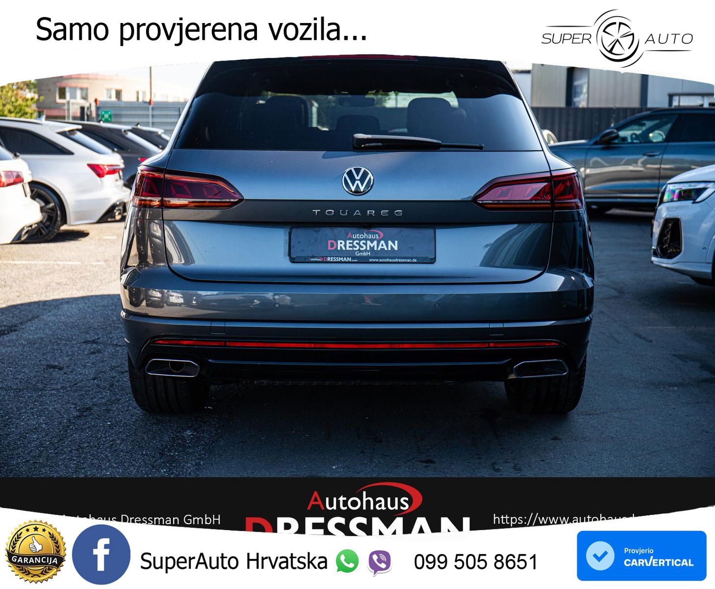 Volkswagen Touareg 3.0 V6 TDI (286 KS) 4MOTION Tiptronic R-Line ZRAČNI+ACC+GR SJED+KAM+PANO