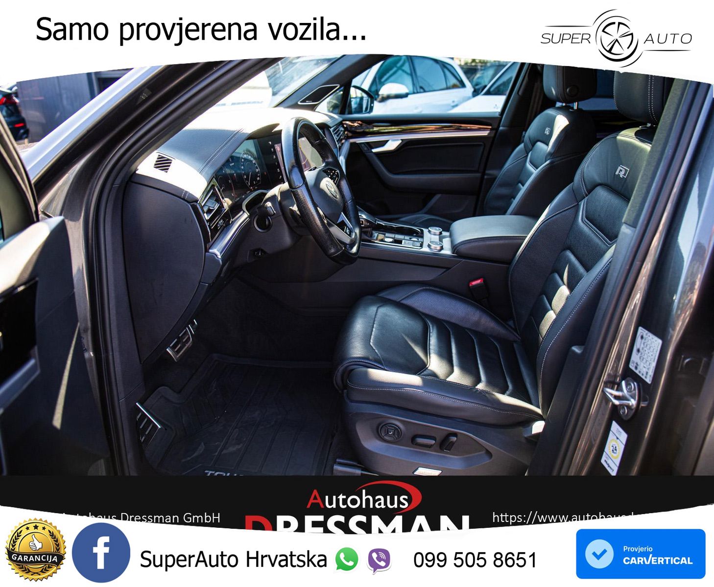 Volkswagen Touareg 3.0 V6 TDI (286 KS) 4MOTION Tiptronic R-Line ZRAČNI+ACC+GR SJED+KAM+PANO