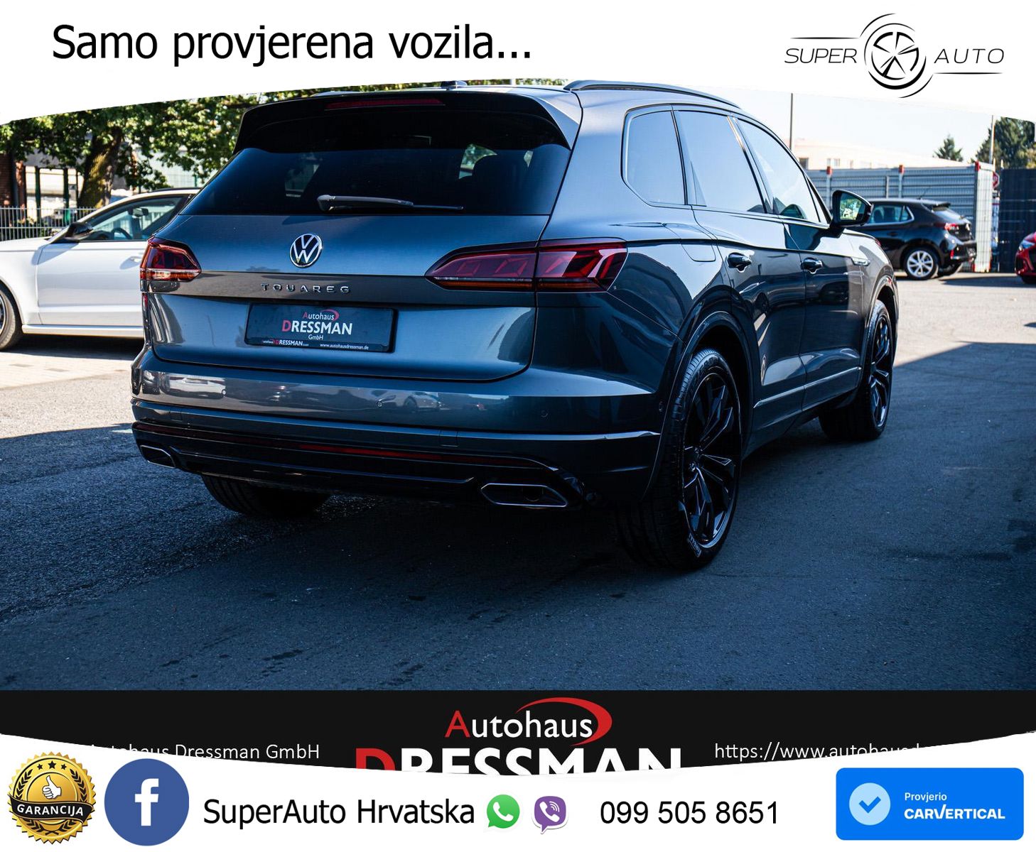 Volkswagen Touareg 3.0 V6 TDI (286 KS) 4MOTION Tiptronic R-Line ZRAČNI+ACC+GR SJED+KAM+PANO