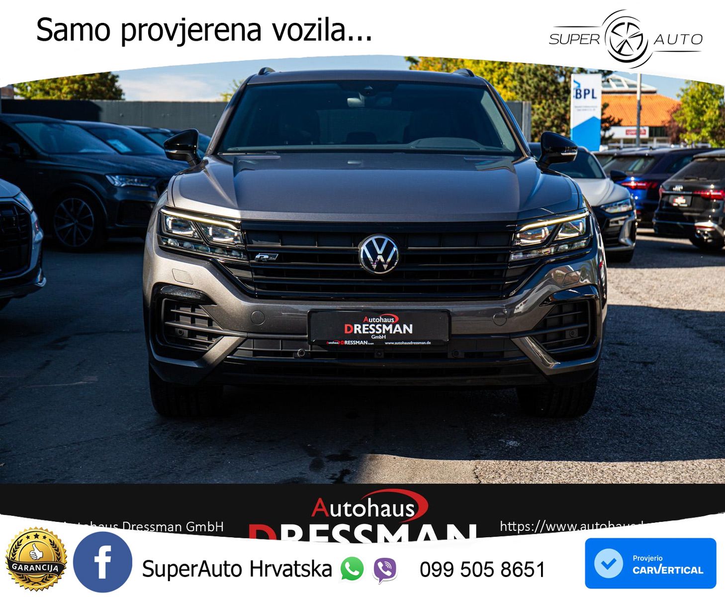 Volkswagen Touareg 3.0 V6 TDI (286 KS) 4MOTION Tiptronic R-Line ZRAČNI+ACC+GR SJED+KAM+PANO