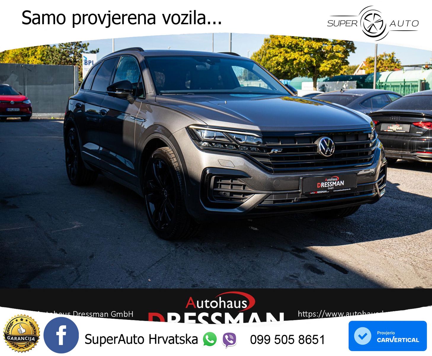 Volkswagen Touareg 3.0 V6 TDI (286 KS) 4MOTION Tiptronic R-Line ZRAČNI+ACC+GR SJED+KAM+PANO