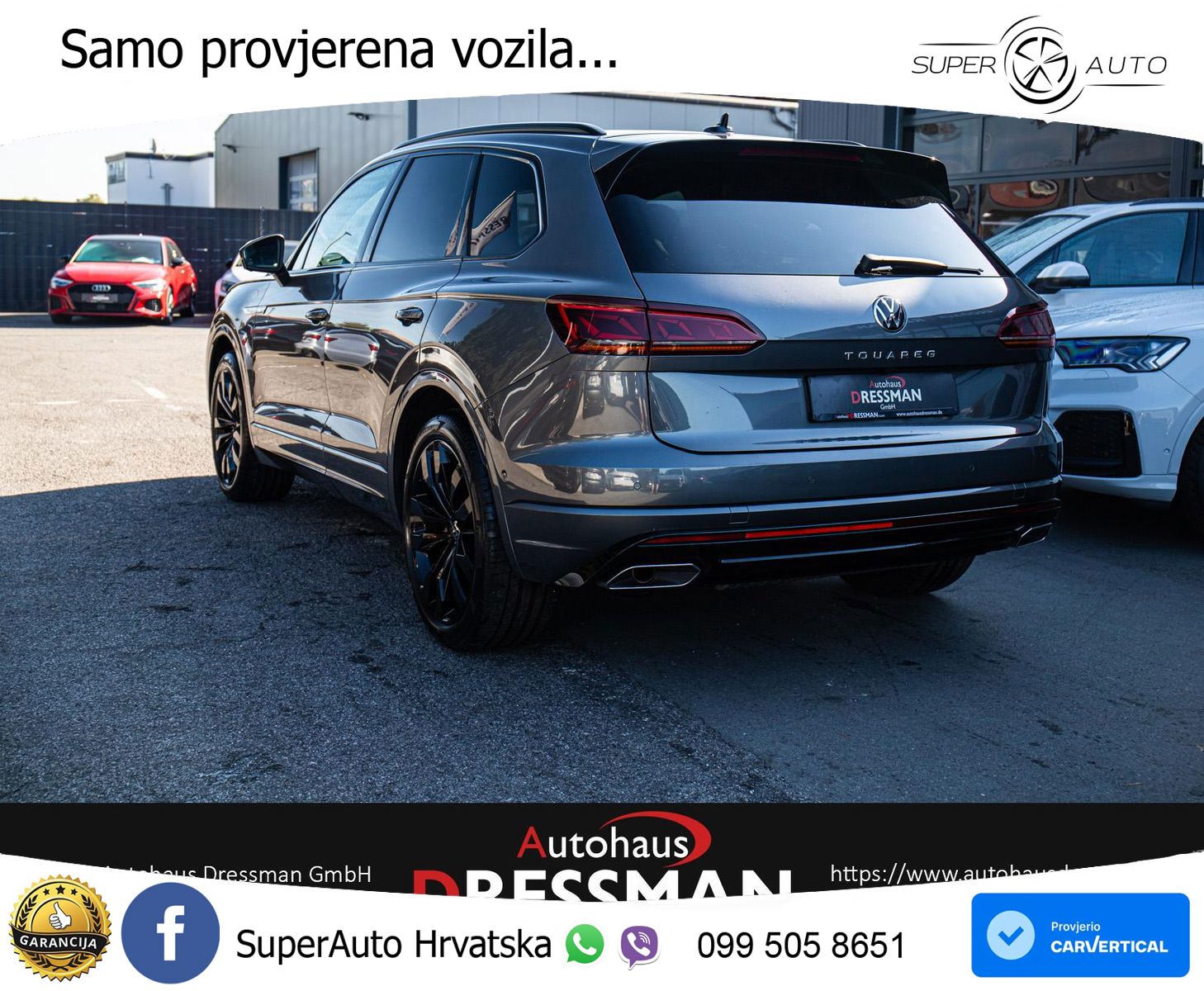 Volkswagen Touareg 3.0 V6 TDI (286 KS) 4MOTION Tiptronic R-Line ZRAČNI+ACC+GR SJED+KAM+PANO
