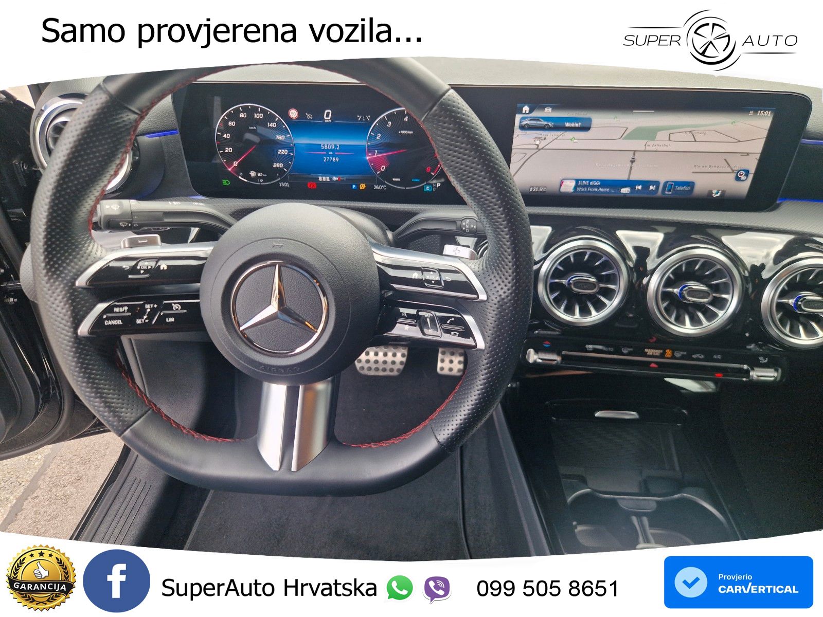 Mercedes-Benz A 200 7G-DCT AMG LED+GR SJED+ACC