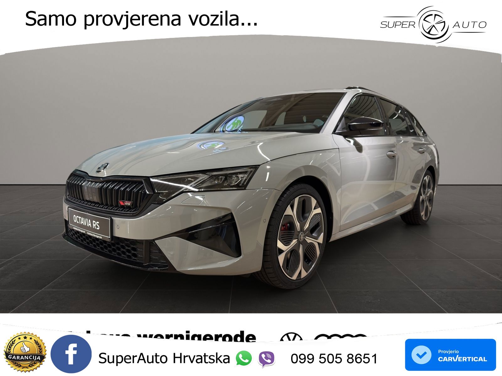 Škoda Octavia Combi RS 2.0 TSI (265 KS) DSG Lounge MATRIX+GR SJED+KAM