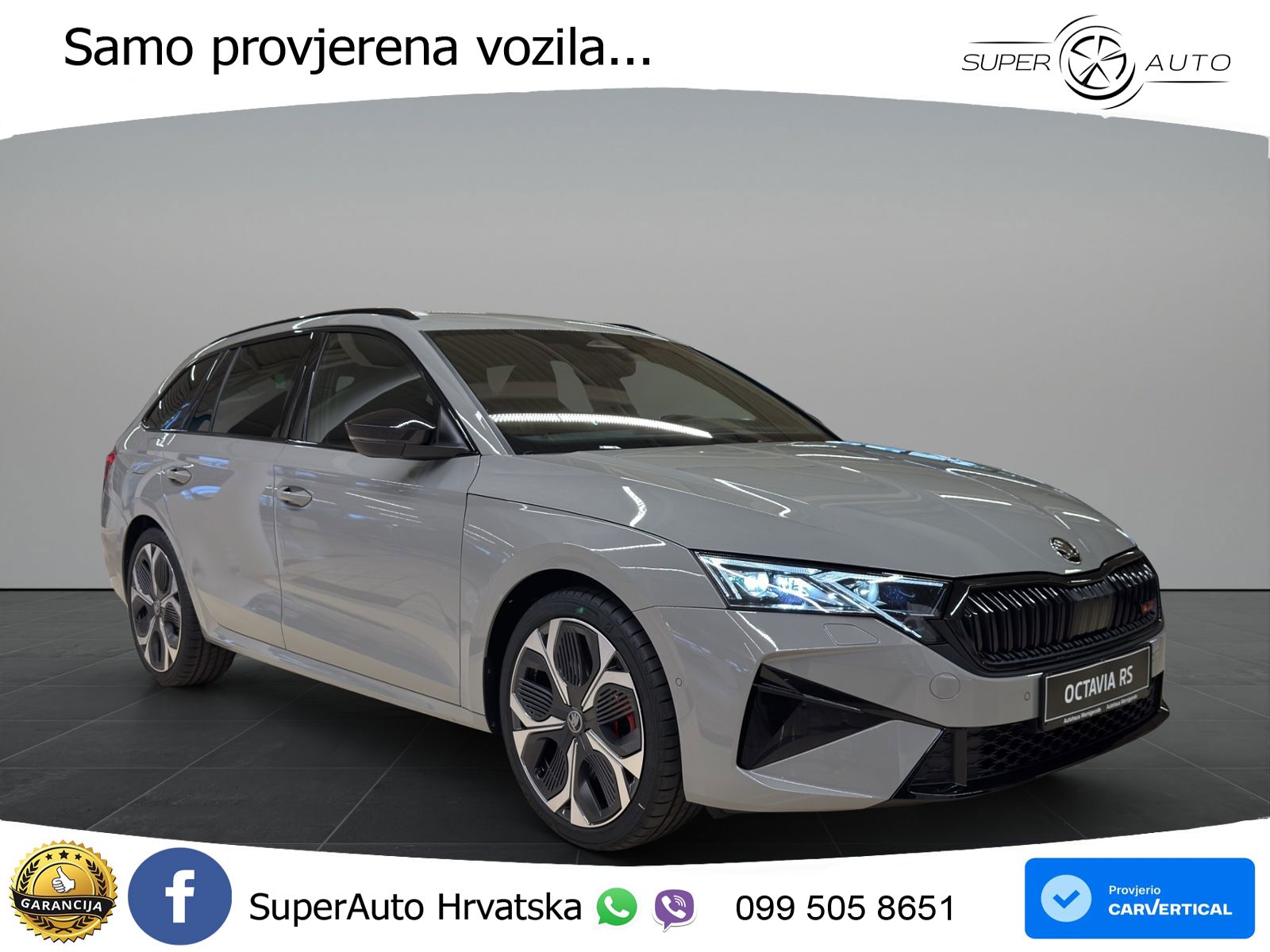 Škoda Octavia Combi RS 2.0 TSI (265 KS) DSG Lounge MATRIX+GR SJED+KAM