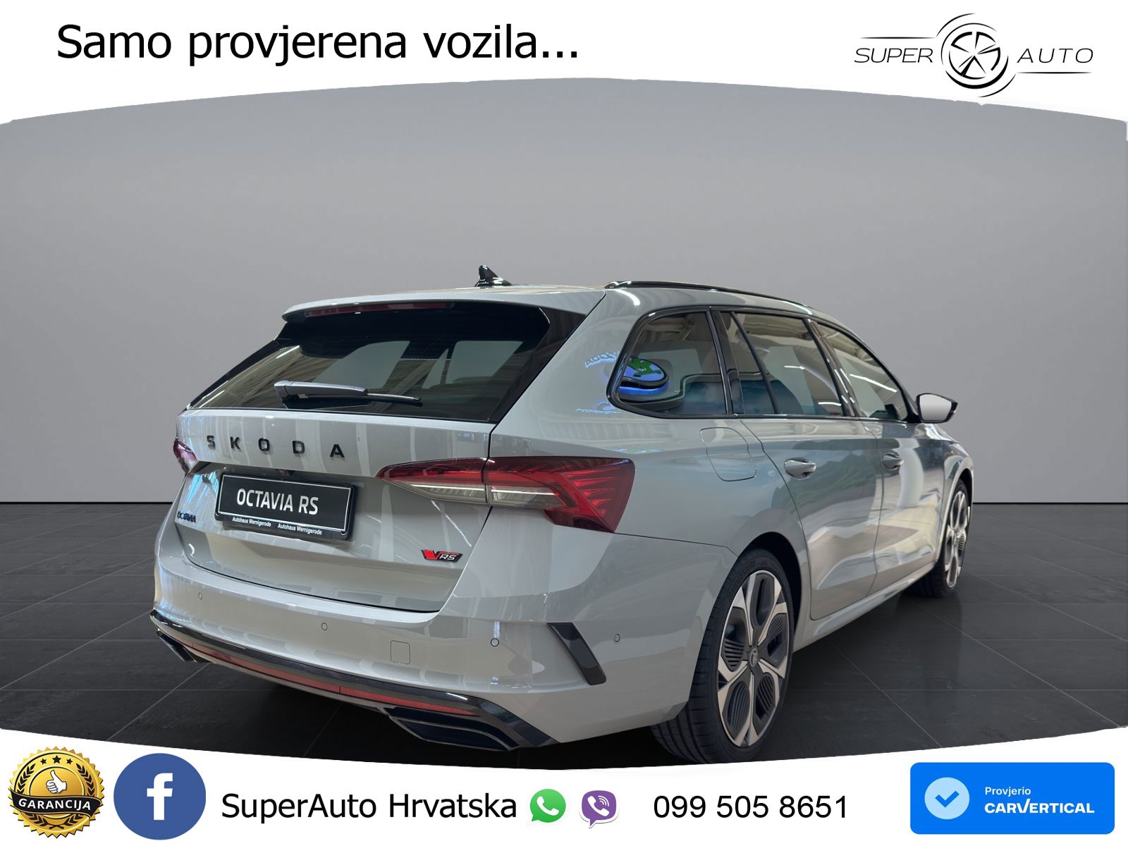 Škoda Octavia Combi RS 2.0 TSI (265 KS) DSG Lounge MATRIX+GR SJED+KAM