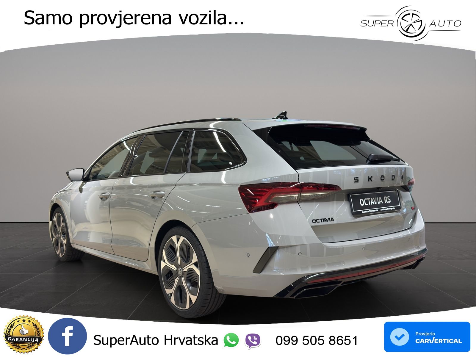 Škoda Octavia Combi RS 2.0 TSI (265 KS) DSG Lounge MATRIX+GR SJED+KAM