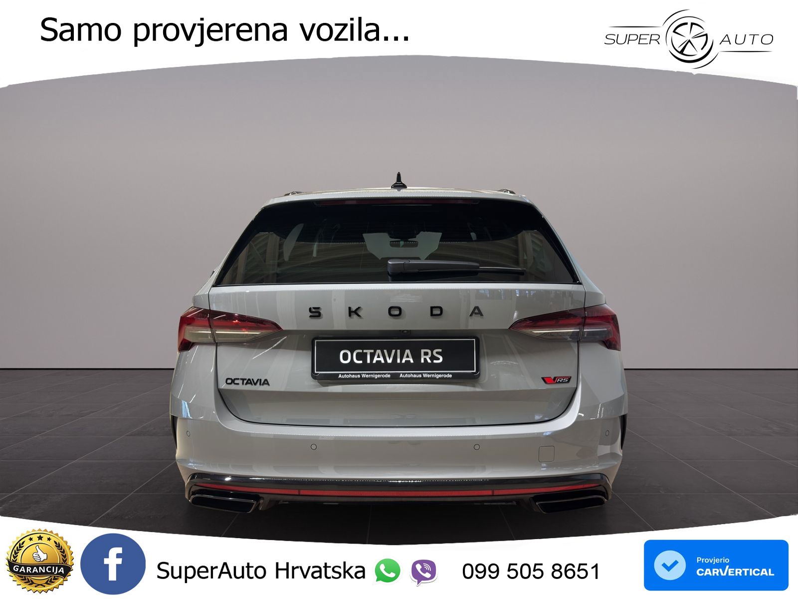 Škoda Octavia Combi RS 2.0 TSI (265 KS) DSG Lounge MATRIX+GR SJED+KAM