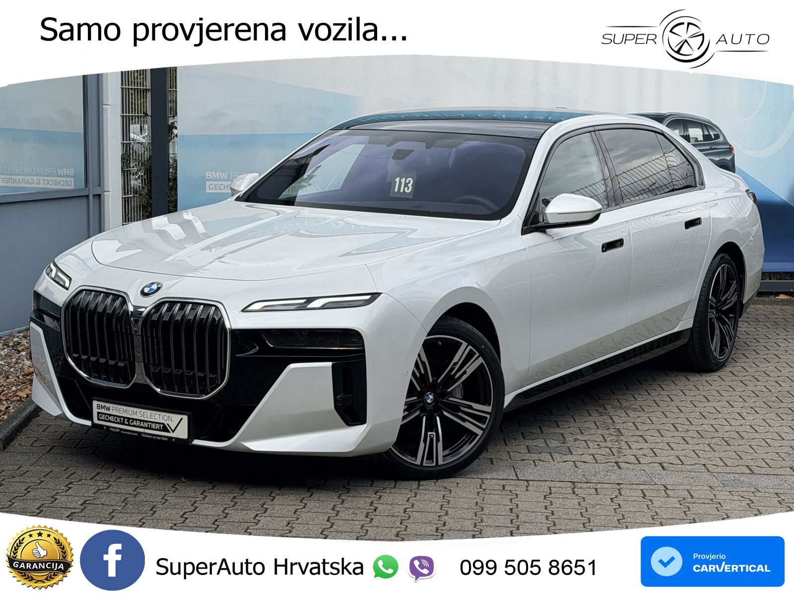 BMW 740d (299 KS) xDrive Steptronic M Sport ZRAČNI+ACC+GR SJED+KAM+PANO