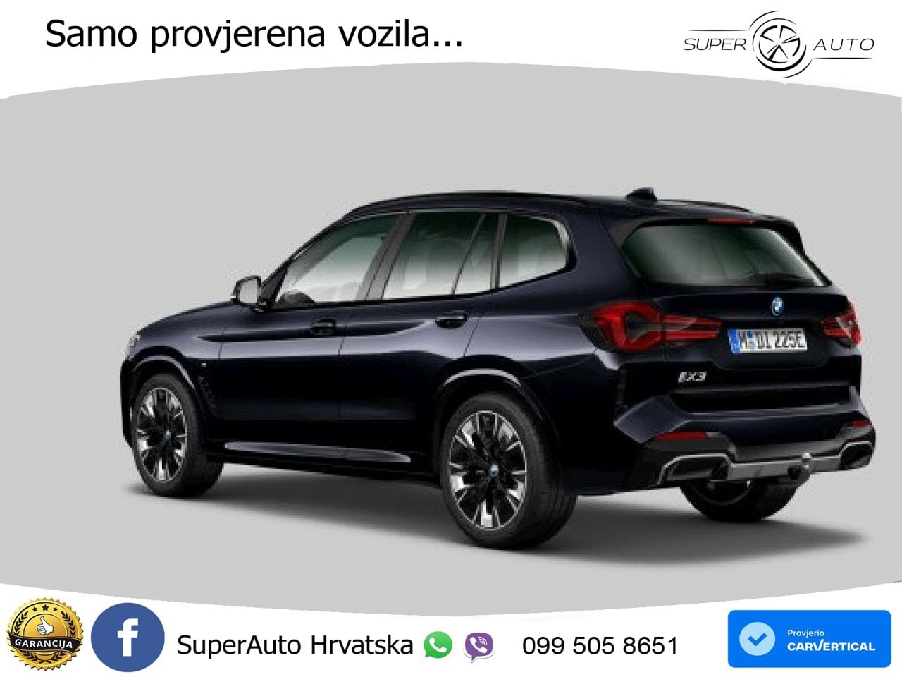 BMW iX3 80 kWh (286 KS) ACC+HEAD+GR SJED+360+PANO