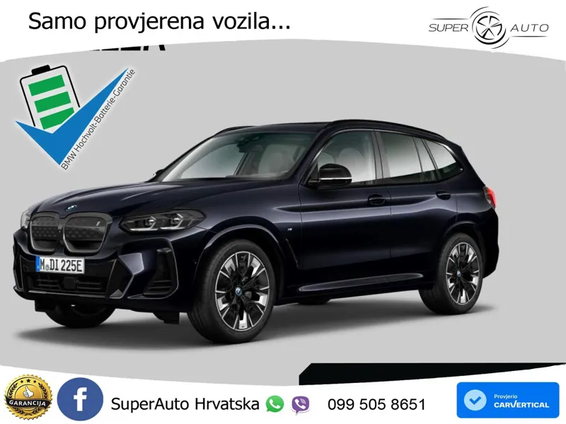 BMW iX3 80 kWh (286 KS) ACC+HEAD+GR SJED+360+PANO