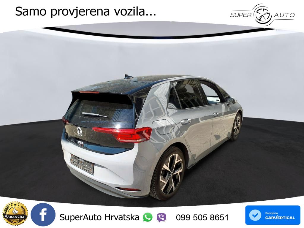 Volkswagen ID.3 Pro 62 kWh (204 KS) LED+GR SJED+ACC