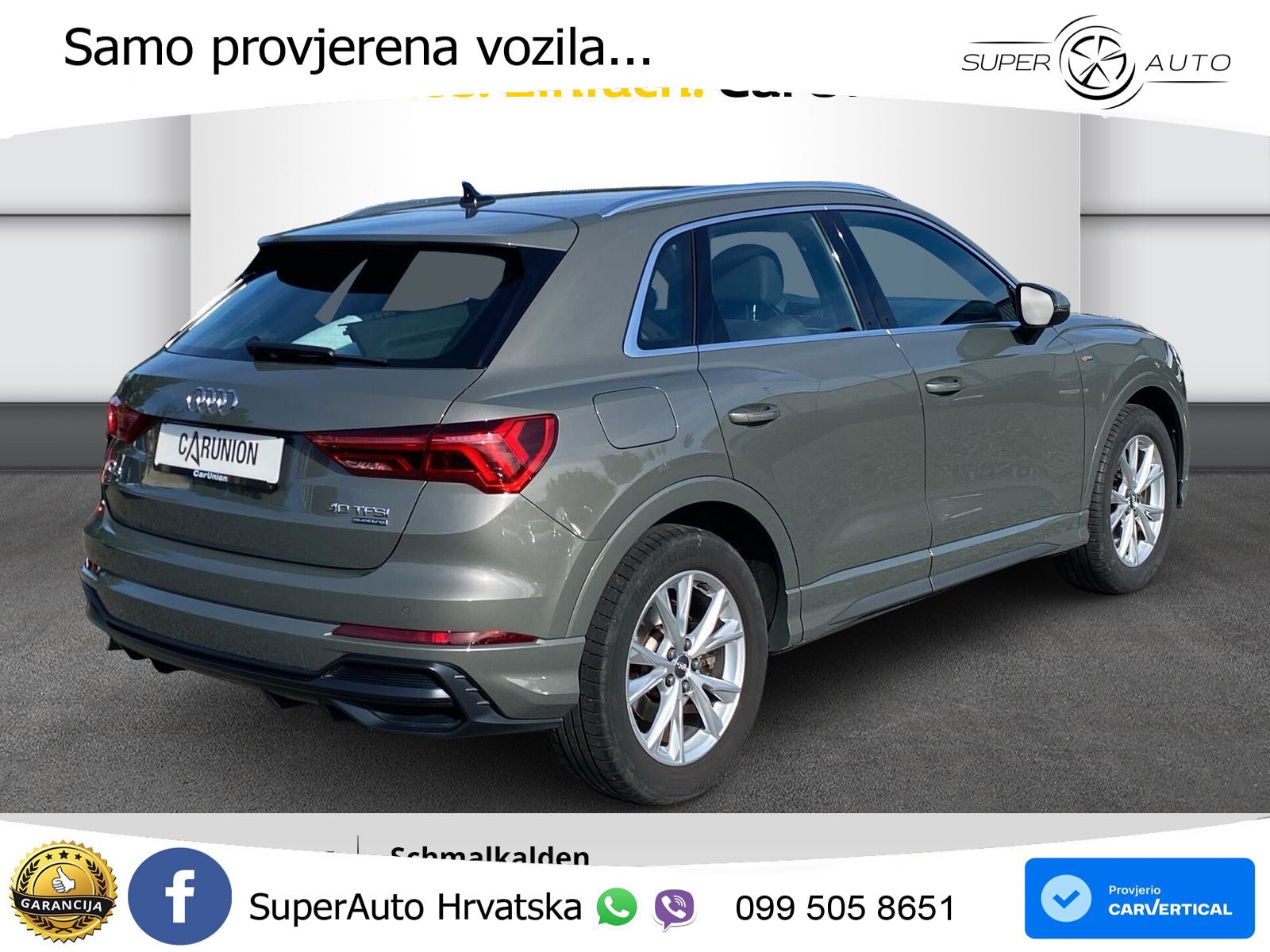 Audi Q3 40 TFSI (190 KS) quattro S tronic S line LED+GR SJED+ACC