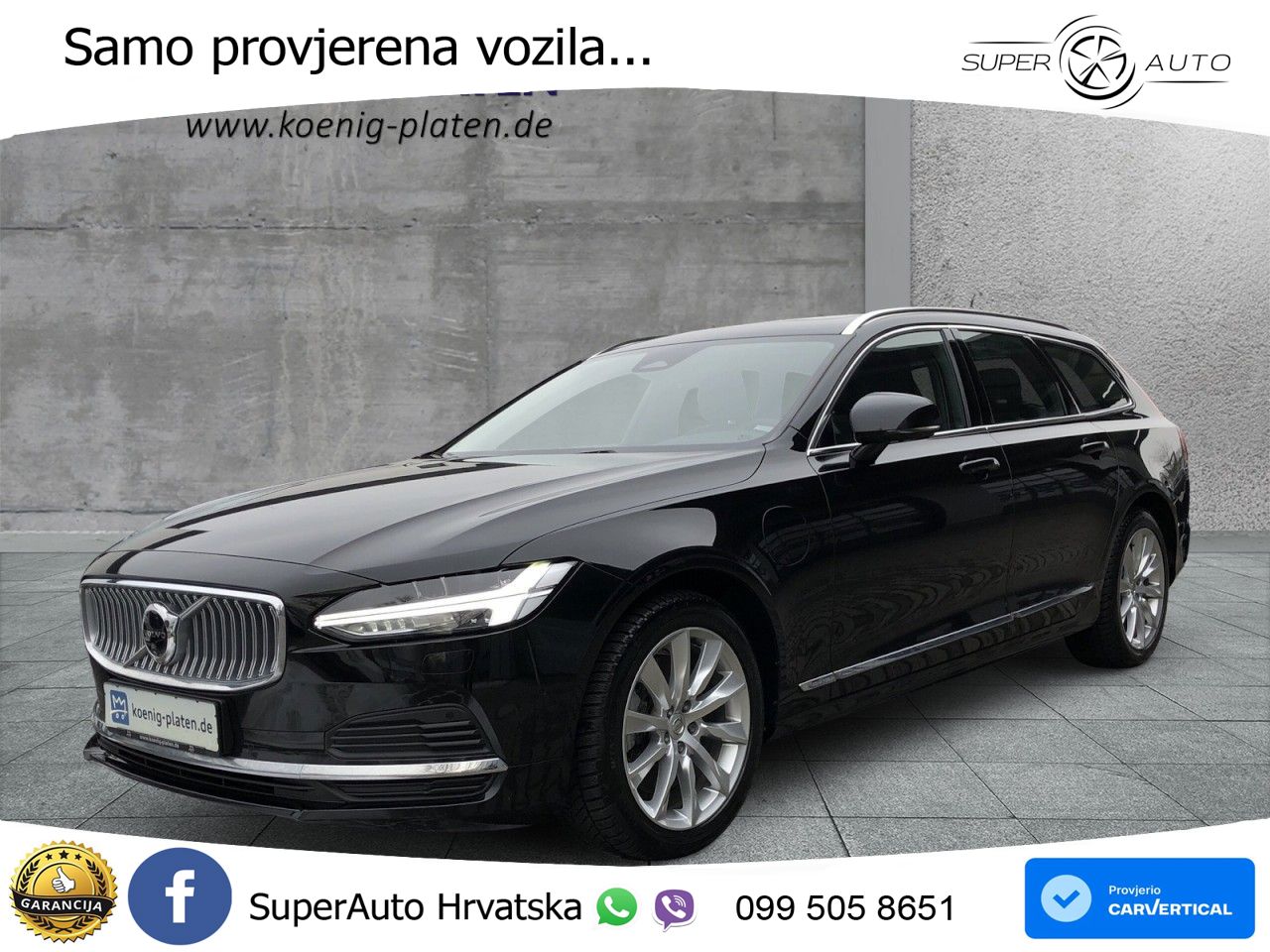 Volvo V90 Recharge T8 AWD Geartronic LED+GR SJED+ACC