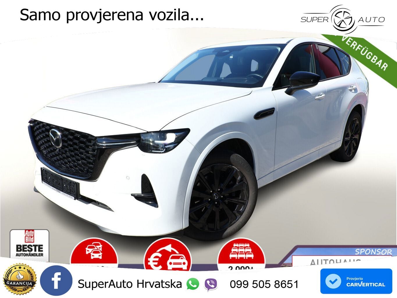 Mazda CX-60 3.3 e-Skyactiv D (200 KS) Automatic LED+GR SJED+ACC